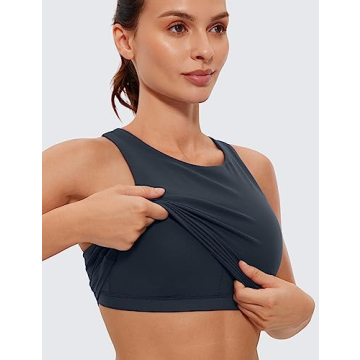 CRZ YOGA Butterluxe High Neck Sports Bra for Women