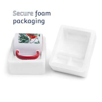 3dRose Santa Parrot Ceramic Mug, 11-Ounce