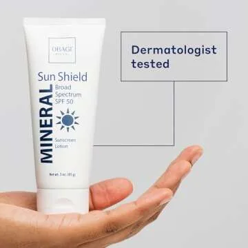 Obagi Sun Shield Hypoallergenic Mineral Sunscreen – Broad Spectrum SPF 50 Protection from the Sun – Sheer, Quick-Absorbing Formula – 3 oz