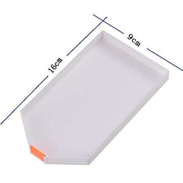 3 Pcs Large Plastic Bead Sorting Trays for Diamond Painting DIY Art Craft, 16cm x 9cm