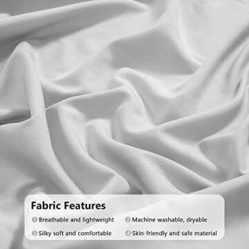 TILLYOU Fitted Crib Sheet Set - Super Soft Toddler Bed Sheets for Standard Crib and Toddler Mattresses, Premium Cozy Nursery Bedding Sheet, 28"x52"x8", Gray