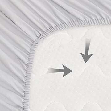 TILLYOU Fitted Crib Sheet Set - Super Soft Toddler Bed Sheets for Standard Crib and Toddler Mattresses, Premium Cozy Nursery Bedding Sheet, 28"x52"x8", Gray