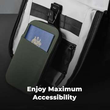 ALPAKA Black Zip Travel Wallet for Secure Travel Accessories