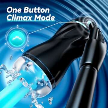 EINSEO Automatic Sucking Male Masturbators - Upgraded 7 Vibration & Suction Hands Free Pocket Pussy Male Stroker with 3D Realistic Textured, Blowjob Toy Mens Adult Male Sex Toys for Men Sex Machine