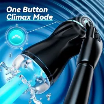 EINSEO Automatic Sucking Male Masturbators - Upgraded 7 Vibration & Suction Hands Free Pocket Pussy Male Stroker with 3D Realistic Textured, Blowjob Toy Mens Adult Male Sex Toys for Men Sex Machine