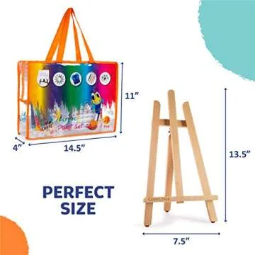 27-Piece Acrylic Paint Set for Kids with Storage