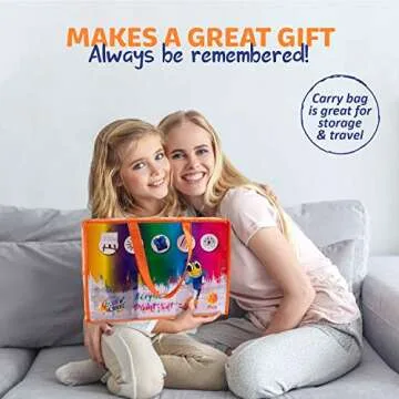 27-Piece Acrylic Paint Set for Kids with Storage
