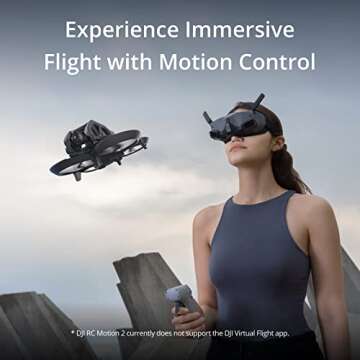 DJI Avata Explorer Combo, First-Person View Drone with Camera 4K, Super-Wide 155° FOV, Includes New...