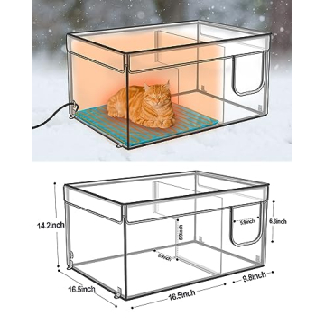 Heated Cat House for Outdoor Cats | Cozy & Weatherproof Shelter