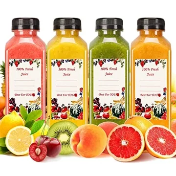 20pcs 16oz Clear Juice Bottles with Caps - Perfect for Juicing