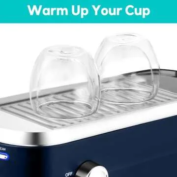 CASABREWS 20 Bar Espresso Maker with Milk Frother Steam Wand