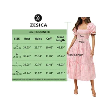ZESICA Bohemian Summer Midi Dress in Pink for Women