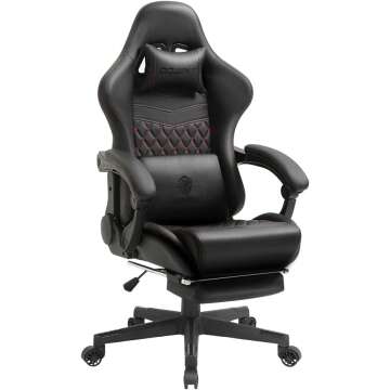 Ergonomic Dowinx Gaming Chair with Massage & Footrest