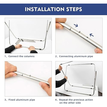 180L Collapsible 3-Section Laundry Hamper for Home