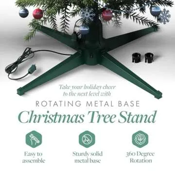 Home Heritage Rotating Stand for 7.5 ft Christmas Trees