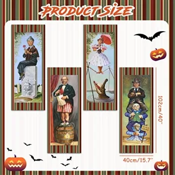 Spooky Haunted Mansion Halloween Decoration Set of 4