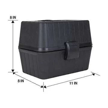 Koolatron 12V Heating Lunch Box Stove, 1.6 Qt (1.5 L), Black, 6 ft (1.8m) Power Cord, Heats to 300F (149C), Built-In Cord Storage, Classic Construction Worker Lunchbox, for Car, SUV, Pickup Truck