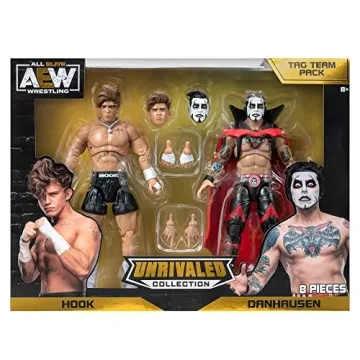 AEW Unrivaled Hook Danhausen 6-Inch Figures Amazon Exclusive