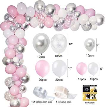 Winter Onederland Birthday Decorations, Winter Onederland 1st Birthday Girl Decorations, Snowflake P...