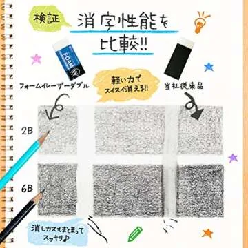 Sakura Crepas Eraser Foam Eraser Double 100 5 Pieces RFW100-5P