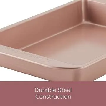 Farberware Nonstick Bakeware Cookie Sheet in Rose Gold