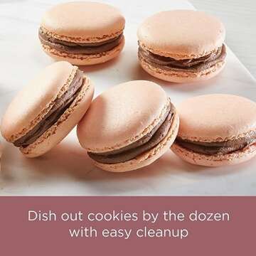 Farberware Nonstick Bakeware, Nonstick Cookie Sheet / Baking Sheet - 10 Inch x 15 Inch, Rose Gold Red