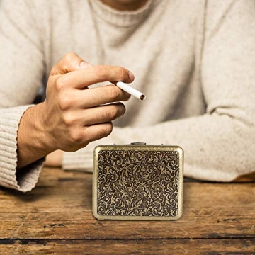 YHOUSE Vintage Metal Cigarette Case Stylish and Durable