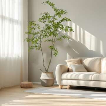 AfanD 6ft Artificial Gardenia Tree for Home and Office