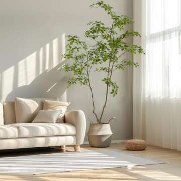 AfanD 6ft Artificial Gardenia Tree for Home and Office