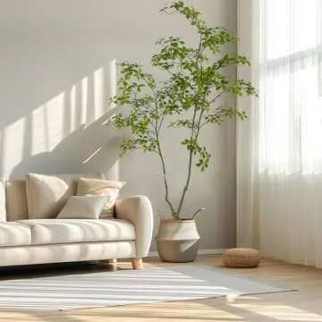 AfanD 6ft Artificial Gardenia Tree for Home and Office