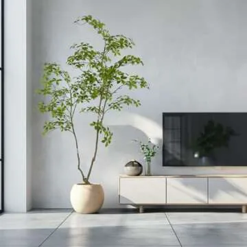 AfanD 6ft Artificial Gardenia Tree for Home and Office