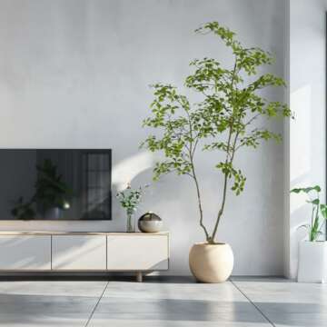 AfanD 6ft Artificial Gardenia Tree for Home and Office