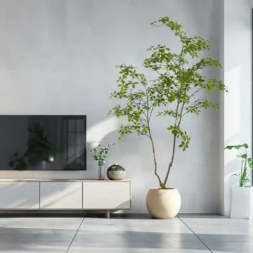 AfanD 6ft Artificial Gardenia Tree for Home and Office