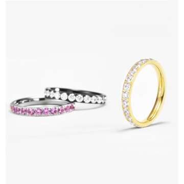 TIGRADE 3mm Women's Titanium Engagement Ring - Elegant & Versatile