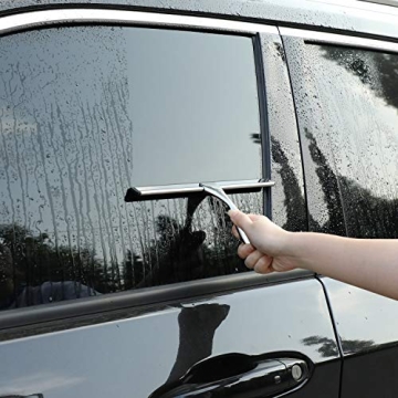 Hiware 10" Stainless Steel Shower Squeegee for Streak-Free Cleaning