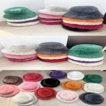 Stylish Warm Faux Fur Bucket Hat for Women