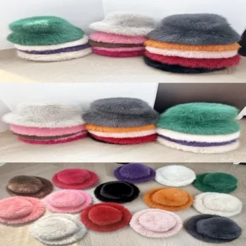 Stylish Warm Faux Fur Bucket Hat for Women