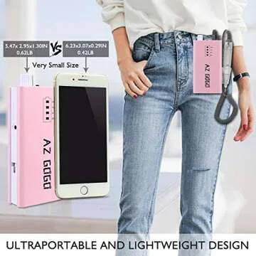 AZ GOGO 30000RPM Portable Nail Drill Machine for Perfect Nails