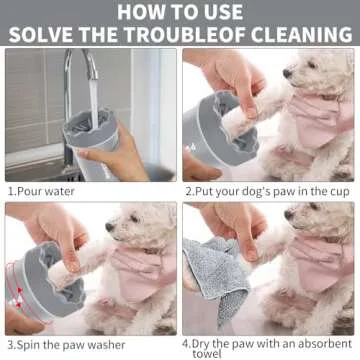 Portable Paw Washer for Easy Pet Cleaning Solutions