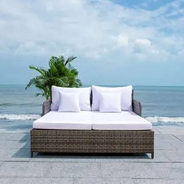 Safavieh Cadeo Outdoor Daybed with Cushions