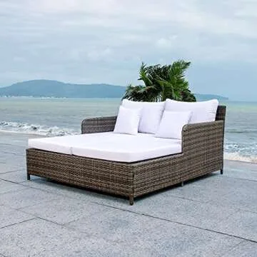 Safavieh Cadeo Outdoor Daybed with Cushions