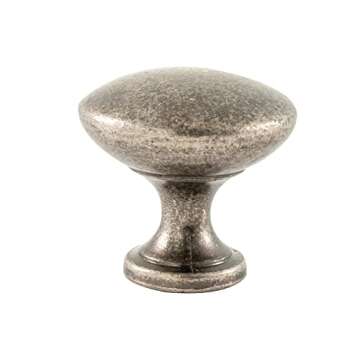 skohom 8 Pack antique nickel Cabinet knobs,round Kitchen knobs, heavy duty antique Silver knobs,Drawer knobs,1.2" round Handles for cabinets (antique nickel)