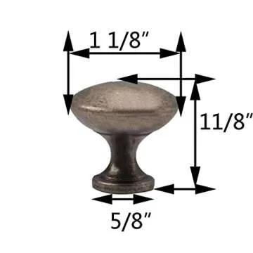 Skohom 8 Pack Antique Nickel Cabinet Knobs - Durable & Stylish