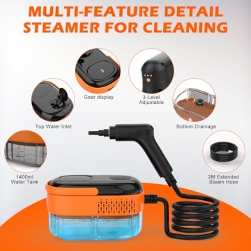 Koutop Steam Cleaner - Fast, Powerful, and Versatile Cleaning