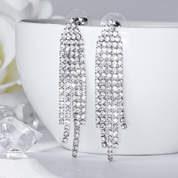 SELOVO Silver Dangle Earrings - Elegant and Lightweight