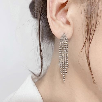 SELOVO Silver Dangle Earrings - Elegant and Lightweight