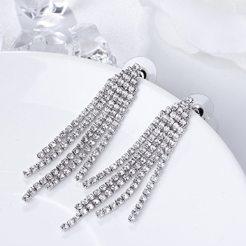 SELOVO Silver Dangle Earrings - Elegant and Lightweight