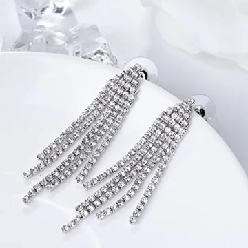 SELOVO Silver Dangle Earrings - Elegant and Lightweight