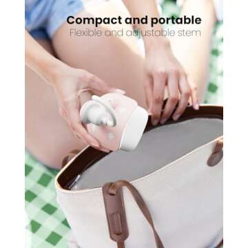 Gaiatop Fly Fans for Tables, Portable Battery Powered Bug Fan for Indoor Outdoor Picnic, Party, BBQ, Kitchen and Restaurants 4 Pack