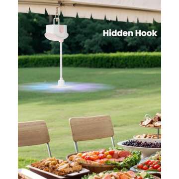 Gaiatop Fly Fans for Tables, Portable Battery Powered Bug Fan for Indoor Outdoor Picnic, Party, BBQ, Kitchen and Restaurants 4 Pack